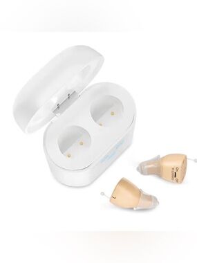 Rechargeable Hearing Aids Hearing Amplifier with 4 Levels of Volume Adjustment